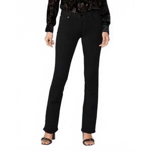 NEW PAIGE high rise manhattan boot 34.5″ jean in black shadow